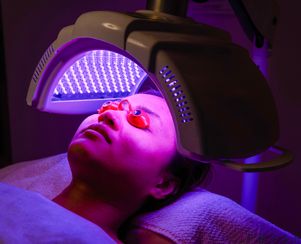 LED Blue Light Therapy helps fights acne