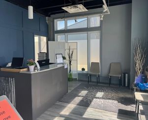 Our new reception area!