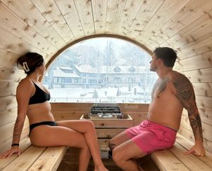 Spa Mont Gabriel - Outdoor wood sauna
