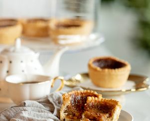 Yummy Butter Tarts with coffee or tea.
